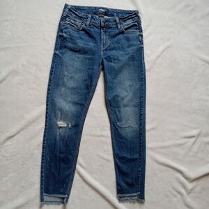 Silver Jeans Women's Blue Ankle & Cropped Jeans